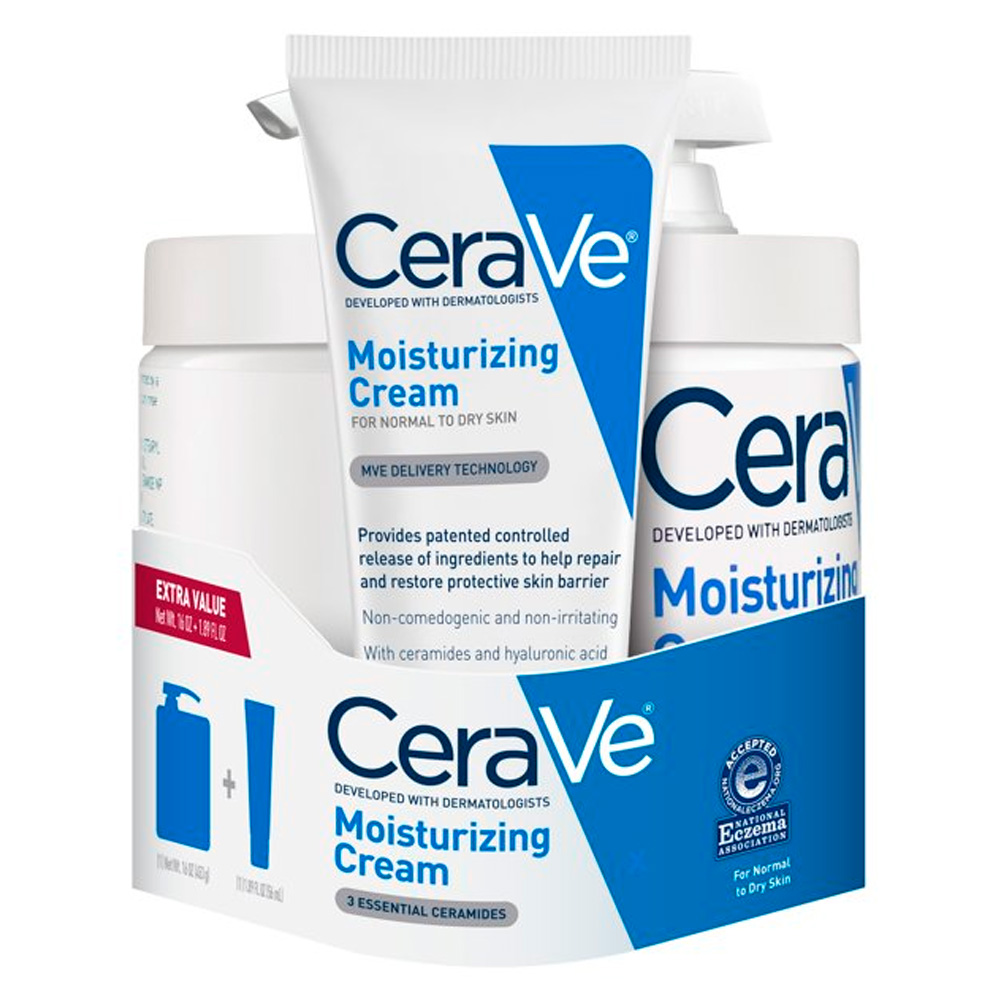 Cerave Moisturizing Cream Combo Pack Oz Spa Body Center