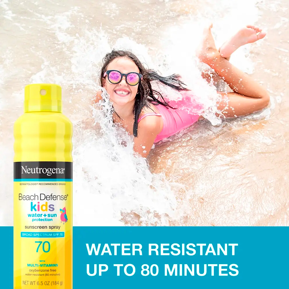 Neutrogena - Beach Defense Kids Sunscreen Spray SPF 70 (184g) - Imagen 3