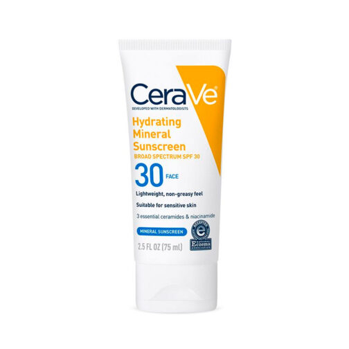 CeraVe Hydrating Mineral Sunscreen SPF 30 Face Lotion