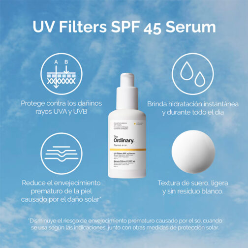 The Ordinary UV Filters SPF 45 Serum Sunscreen 60 ml - Imagen 4