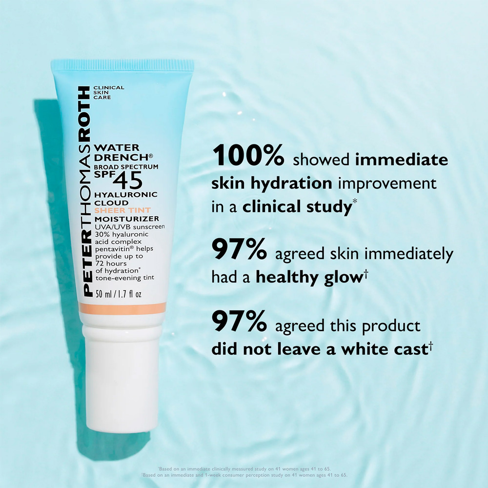 Peter Thomas Roth Water Drench® Broad Spectrum SPF 45 Sheer Tint Moisturizer (20ml) - Imagen 4